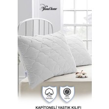 Vionel Home %100 Pamuk Kapitone Yastık Koruyucu Kılıf (50X70 Cm) 2 Adet