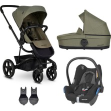 Easywalker Harvey3 Bebek Arabası Üçlü Set - Sage Green, Bebek Arabası, Portbebe, Adaptörler ve Ana Kucağı Dahil