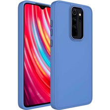 Ankacep Xiaomi Redmi Note 8 Pro Kılıf Metal Çerçeve ve Buton Tasarımlı Luna Kapak + Kablo Koruyucu