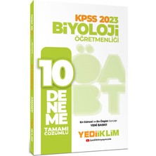 Yediiklim Yayınları ÖABT 2023 Biyoloji Öğretmenliği Tamamı Çözümlü 10 Deneme
