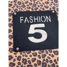 Gönülden Tasarım 21X21 cm Leopar Fashıon 5 Leopar Aplike Aplike Yama Arma Aksesuar