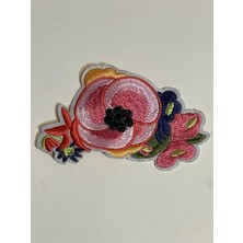Gönülden Tasarım 13X8 cm Nakış Işleme Çiçek Aplike Arma Yama Aksesuar