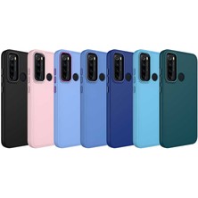 Fibaks Xiaomi Redmi Note 8 Kılıf Metal Çerçeve Hassas Butonlu Renkli Içi Kadife Lansman Kilifi Kapak