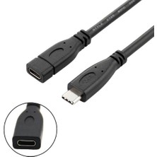 Yeajion USB 3.1 Tip-C Kablo Erkek / Kadın Uzatma Kablosu Şarj Kablosu Kablosu 0.2m (Yurt Dışından)