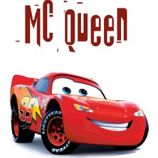 MONAROZA Çocuk Odası - Şimşek Mcqueen Baskılı Zebra Perde