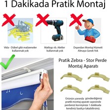 MONAROZA Genç Odası - Piyano Notaları Baskılı Zebra Perde