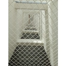 Kare Safety 1.60X7 M Balkon Filesi Merdiven Filesi Güvenlik Filsei Yüksek Mukavemetli