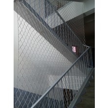Kare Safety 1x5 Mt Balkon Filesi Merdiven Filesi Güvenlik Filesi