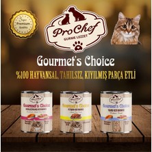 ProChef 24 Adet Gourmet's Choice Av Köpeği Maması | 415 gr Somon Balıklı & Kuzu Etli Konserve Yaş Mama