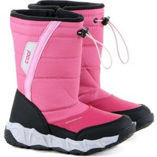 Cool Çocuk Termal Kar Bot Fuşya Microfiber Malzeme ile Su Geçirmez Özellikte