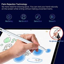 Ipad 10.9 (10.nesil) Avuç Içi Reddetmeli Eğim Hassasiyetli Dokunmatik Yazı Kalemi