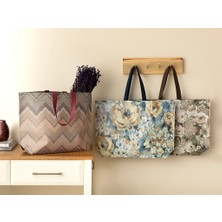 English Home Flowers Alışveriş Çantası 54,5X38 cm Gül Kurusu