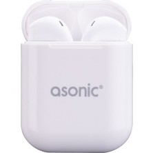 Asonic AS-TWS130 Beyaz Bluetooth Airpods Mikrofonlu Kulaklık