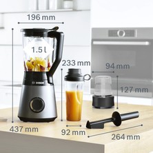 Bosch MMB6177S Blender Vitapower Serie | 4 1200 W Gümüş