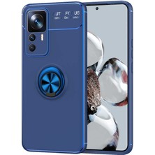 Pilanix Xiaomi Mi 12T Pro Kılıf Yüzüklü Manyetik Ravel Silikon