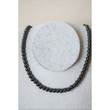 Bade Accessories 6 mm Hematit Doğaltaş Kolye
