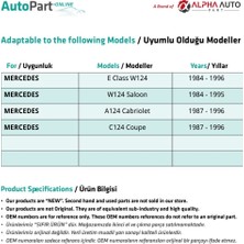 Alpha Auto Part Mercedes E Class (W124, A124, C124) Için Arka Bagaj Alt Üst Takoz 4 Lü Seti