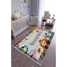 10 Post Onlineçocuk Odası Halısı Çok Renkli Yolluk Kaymaz Yuvarlak Oval Kesme Ince Yıkanabilir Halı