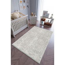 10 Post Onlineçocuk Odası Halısı Gri Yolluk Kaymaz Yuvarlak Oval Kesme Ince Yıkanabilir Halı