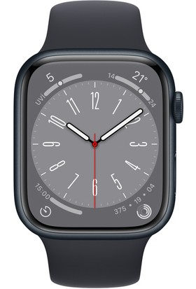 Apple Watch Series 8 Gps 45MM Midnight Aluminium Case With Midnight Sport Band - Regular MNP13TU/A