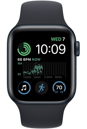 Apple Watch Se Gps 40MM Midnight Aluminium Case With Midnight Sport Band - Regular MNJT3TU/A