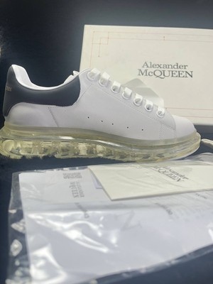 Alexander Mcqueen Beyaz Logolu Erkek Deri Sneaker