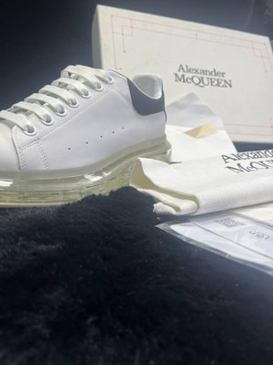 Alexander Mcqueen Beyaz Logolu Erkek Deri Sneaker