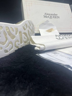 Alexander Mcqueen Beyaz Logolu Erkek Deri Sneaker