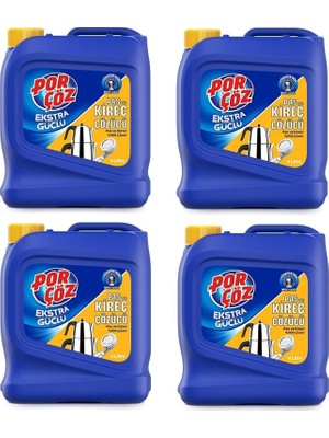 Porçöz 4 Lt Kıreç ve Pas Çözücü 4x4=16 Lt