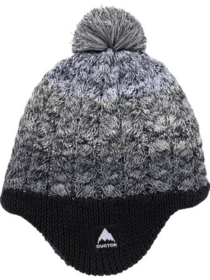 Burton Toddlers' Fleece-lined Earflap Beanie Unisex Çocuk Siyah Bere