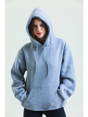 Welly Jones Pamuklu Oversize Kapüşonlu Sweatshirt