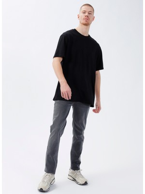 Denim Trip Normal Bel Slim Fit Antrasit Erkek Denim Pantolon DTE178_DAVIES Slim Fit Normal Bel A