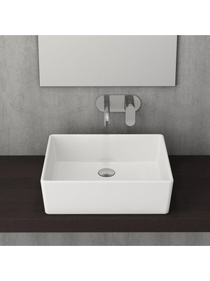 Bocchi Milano Çanak Lavabo 50 cm Parlak Beyaz 1215-062-0125