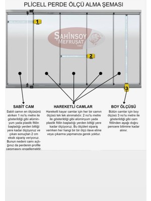 Şahinsoy Perde Plicell Cam Balkon Perdesi 10 Farklı Renk Kumaş Plicell