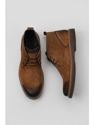 Bueno Shoes Taba Süet Erkek Bot