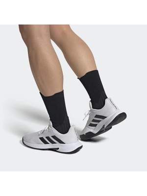 Adidas GW2984 Courtjam Control Erkek Beyaz Tenis Ayakkabısı