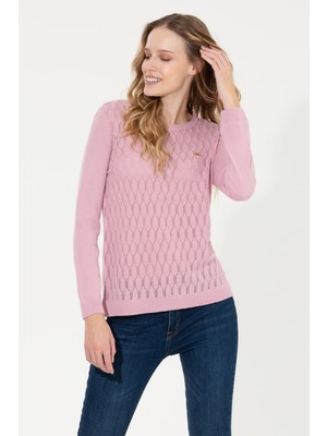 U.S. Polo Assn. Kadın Manolya Triko Kazak 50255255-VR211