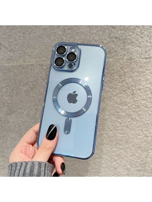 M.TK Moveteck iPhone 12 Pro Kılıf Kamera Lens Korumalı Yeni Seri Üst Model Görünüm Manyetik Magsafe Kılıf