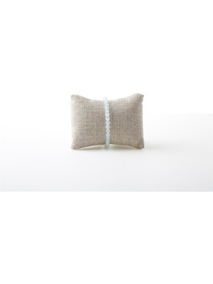 Sertifikalı Akuamarin  Doğal Taş Bileklik 4 mm