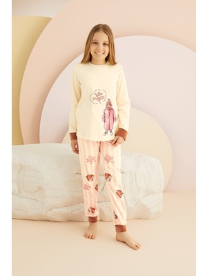 Zeyzey 8465 Kız Ç. Baskılı Pijama Takım