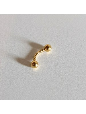 Bylin Cerrahi Çelik Burgu Rook , Snog , Dil , Kaş Muz Piercing