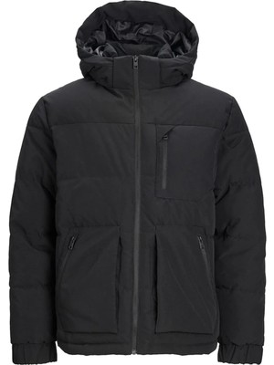 Jack & Jones Jcootto Puffer Erkek Mont Siyah 12214648 V3