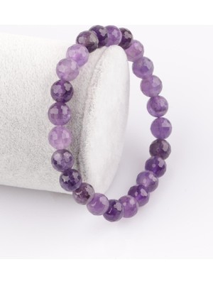 Ametist Doğal Taş Bileklik 8 MM22