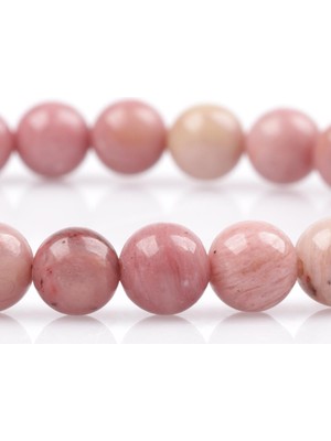 Sertifikalı Pembe Jasper Bileklik 8 MM22