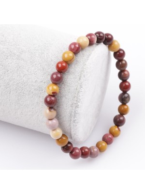 Sertifikalı Jasper Doğal Taş Bileklik 6 MM18