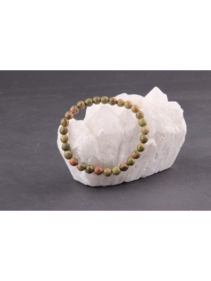 Sertifikalı Unakit Doğal Taş Bileklik 6 mm
