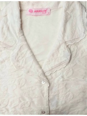 Marilyn Boy Düğmeli Kadın Pijama Takımı Yeni Sezon