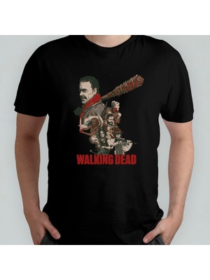 Pixxa The Walking Dead %100 Pamuklu Bisiklet Yaka T-Shirt Model - 3