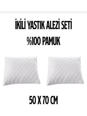 AY Home   KAPITONELİ SIVI GEÇİRMEZ YASTIK ALEZİ  YASTIK KORUYUCU 50X70CM EBATINDA 100% PAMUKLU