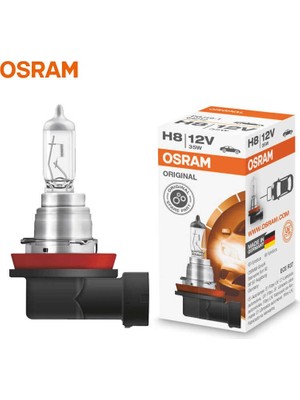 Osram H8 12V 35W Standart 64212 Tek Aydınlatma Parçası Tüm Araç Modelleri İçin Uygun